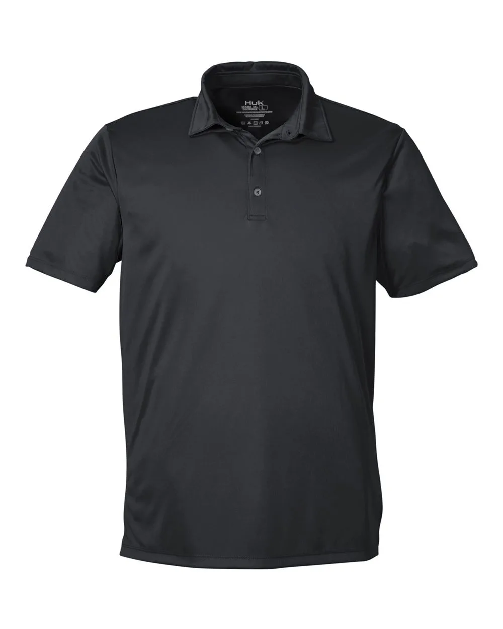 HUK H120558 Men's Pursuit Performance Polo — blank polo, front view