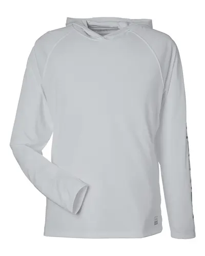 HUK H12L010 Men's LoPro Pursuit Long Sleeve Hooded T-Shirt — blank hooded sweatshirt, front view