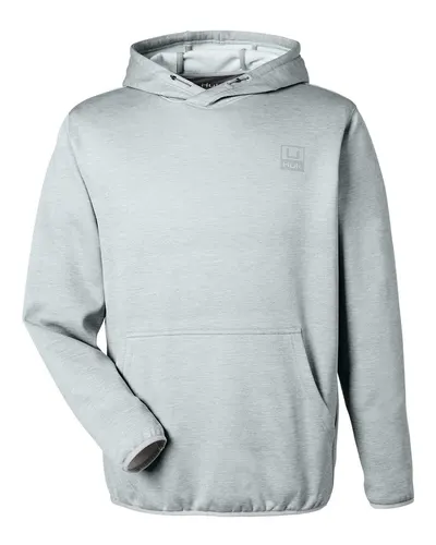 HUK H130093 Men's Coldfront+ Performance Hooded Sweatshirt — blank hooded sweatshirt, front view
