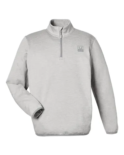 HUK H130098 Men's Coldfront+ Quarter-Zip Pullover — blank garment, front view