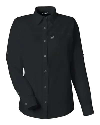 HUK H615006 Women's Tide Point Shirt — blank garment, front view