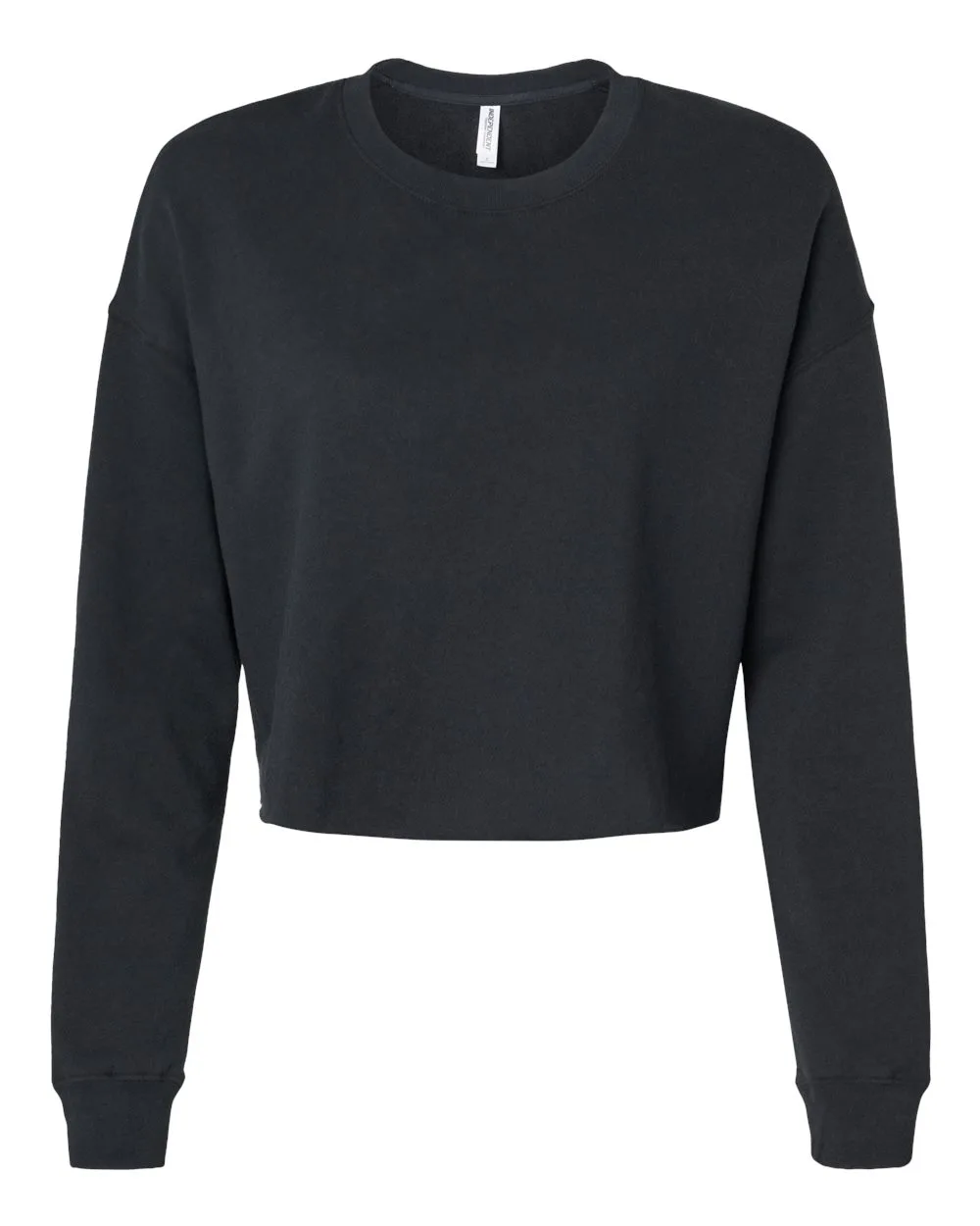 Independent Trading Co. AFX24CRP Women's Lightweight Crop Crewneck Sweatshirt — blank crewneck sweatshirt, front view