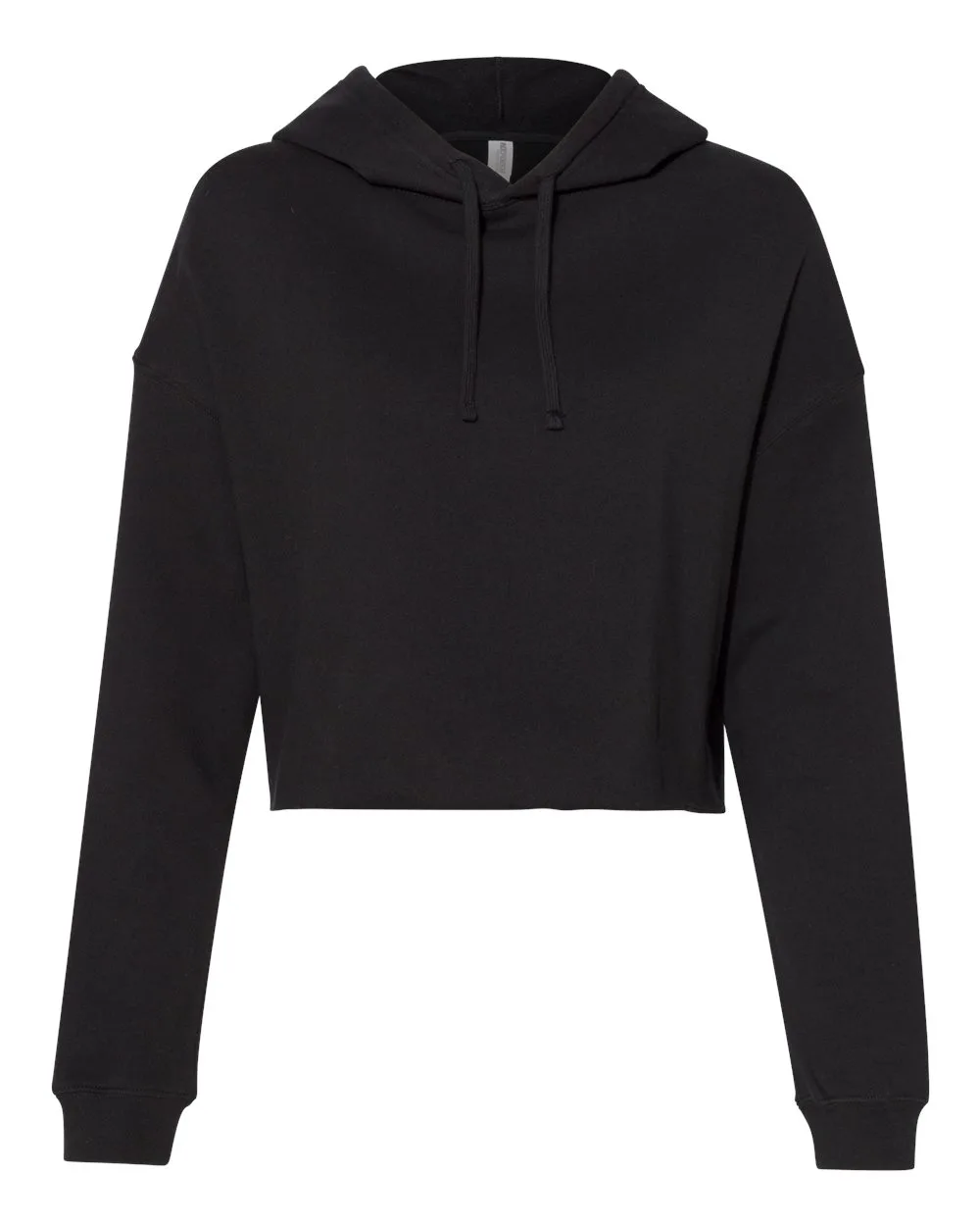 Independent Trading Co. AFX64CRP Women’s Lightweight Crop Hooded Sweatshirt — blank hooded sweatshirt, front view