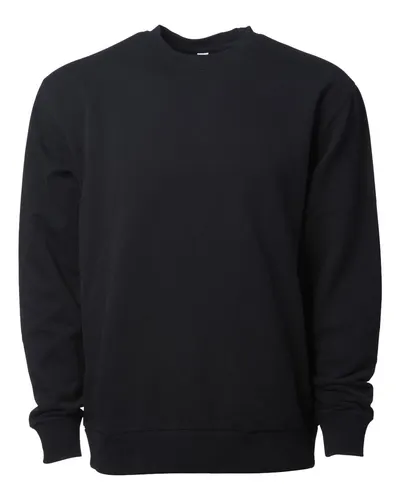 Independent Trading Co. INDLUXCREW Lux Heavyweight Modal Crewneck Sweatshirt — blank crewneck sweatshirt, front view