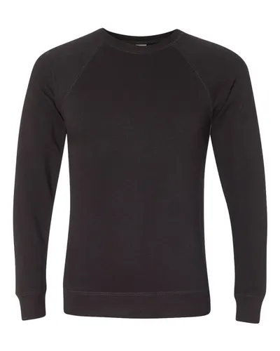 Independent Trading Co. PRM30SBC Unisex Special Blend Raglan Crewneck Sweatshirt — blank crewneck sweatshirt, front view