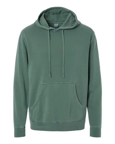Independent Trading Co. PRM4500 Unisex Midweight Pigment-Dyed Hooded Sweatshirt — blank hooded sweatshirt, front view