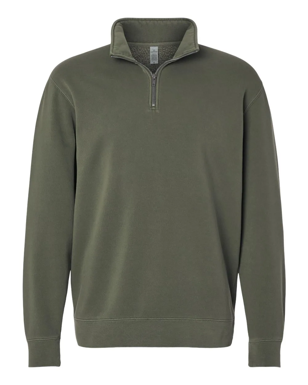 Independent Trading Co. PRM4600QZ Unisex Pigment-Dyed Quarter-Zip Pullover — blank garment, front view