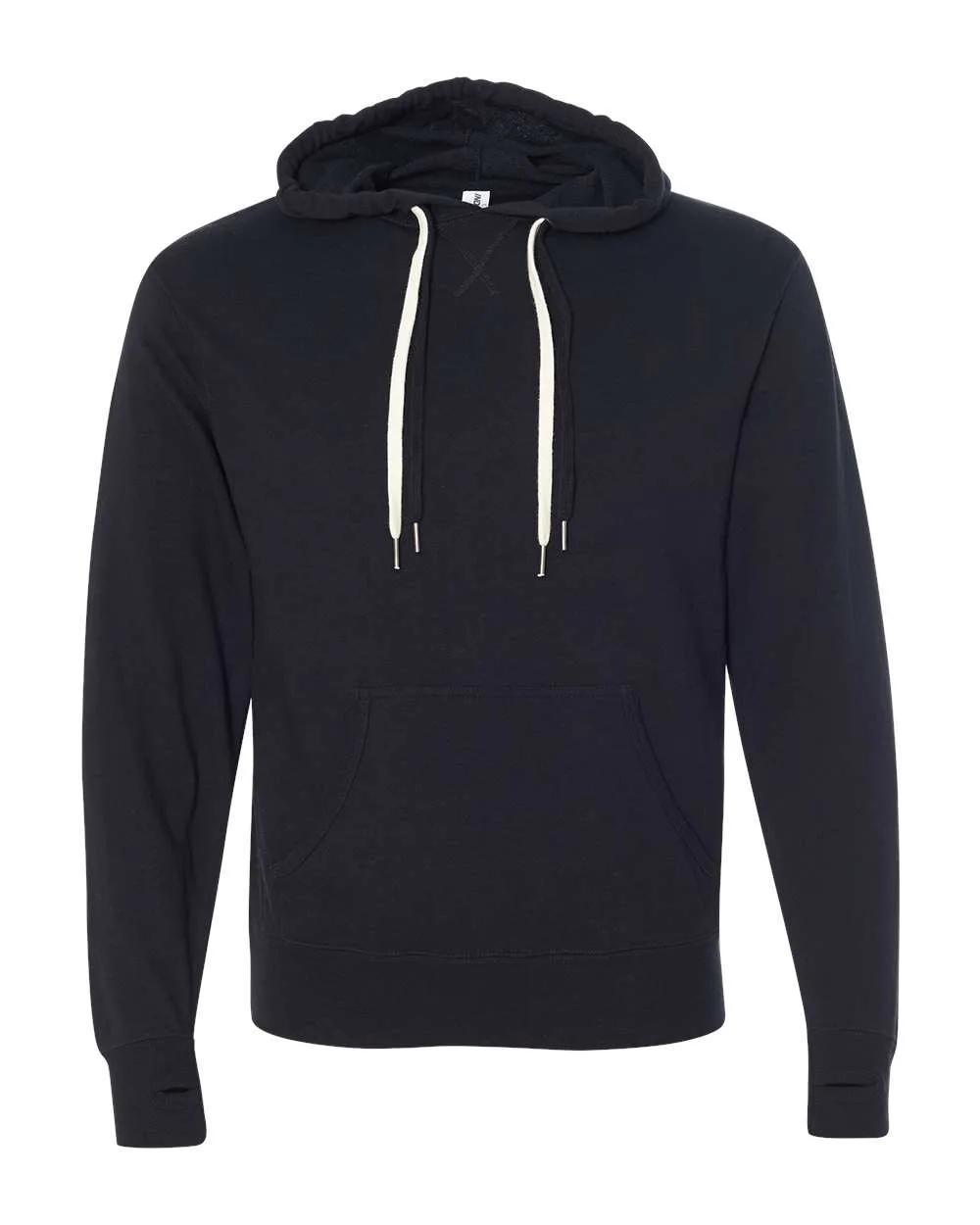 Independent Trading Co. PRM90HT Unisex Midweight French Terry Hooded Sweatshirt — blank hooded sweatshirt, front view