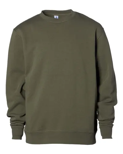 Independent Trading Co. SS3001Y Youth Midweight Crewneck Sweatshirt — blank crewneck sweatshirt, front view