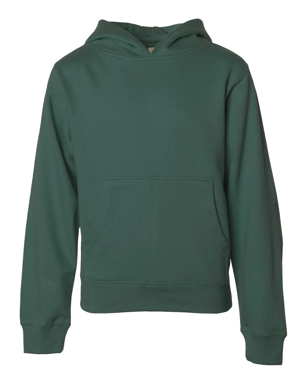 Independent Trading Co. SS4001Y Youth Midweight Hooded Sweatshirt — blank hooded sweatshirt, front view