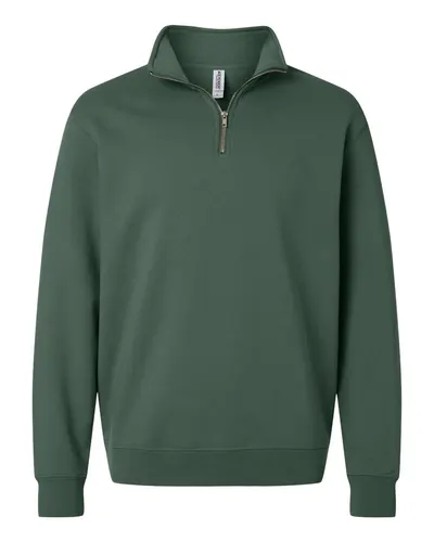 Independent Trading Co. SS4600QZ Unisex Midweight Quarter-Zip Pullover — blank garment, front view