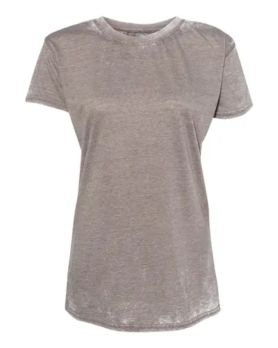 J. America 8116 Women’s Zen Jersey T-Shirt — blank t-shirt, front view