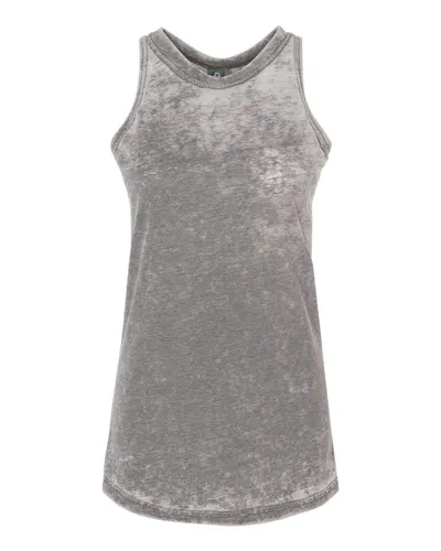 J. America 8117 Women’s Zen Jersey Tank Top — blank tank top, front view