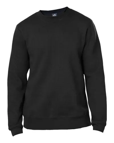 J. America 8424 Unisex Premium Fleece Crewneck Sweatshirt — blank crewneck sweatshirt, front view