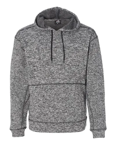 J. America 8613 Men's Cosmic Fleece Hooded Sweatshirt — blank hooded sweatshirt, front view