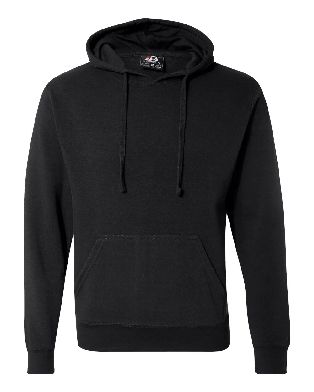 J. America 8620 Men's Cloud Fleece Hooded Sweatshirt — blank hooded sweatshirt, front view