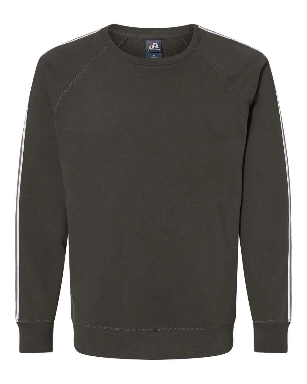J. America 8641 Men's Rival Fleece Crewneck Sweatshirt — blank crewneck sweatshirt, front view