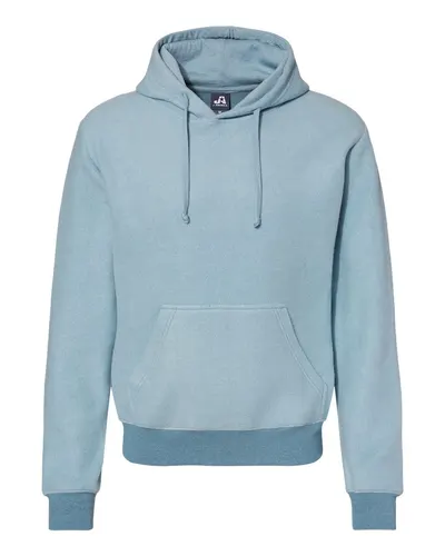 J. America 8709 Men's Flip Side Fleece Hooded Sweatshirt — blank hooded sweatshirt, front view
