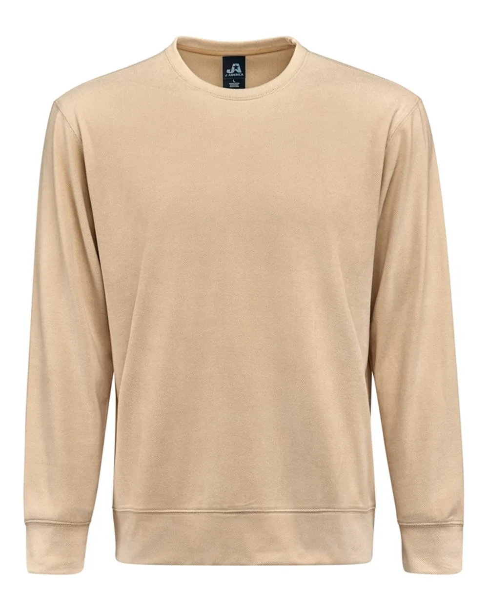 J. America 8761 Unisex Element Fleece Crewneck Sweatshirt — blank crewneck sweatshirt, front view