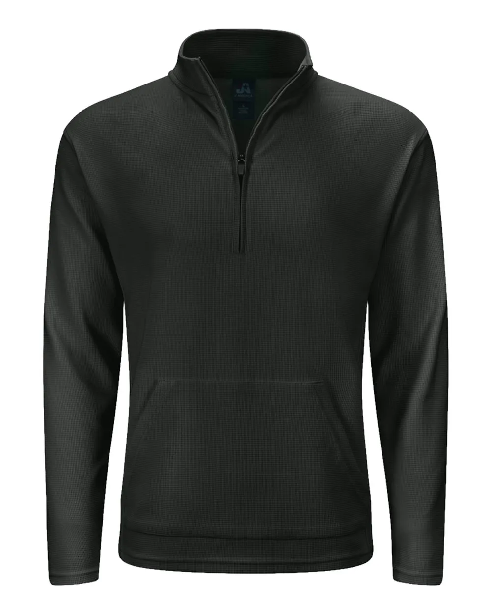 J. America 8771 Unisex Maverick Quarter-Zip Pullover — blank garment, front view