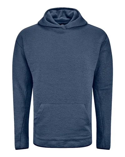 J. America 8774 Unisex Pebble Fleece Hooded Pullover — blank hooded sweatshirt, front view
