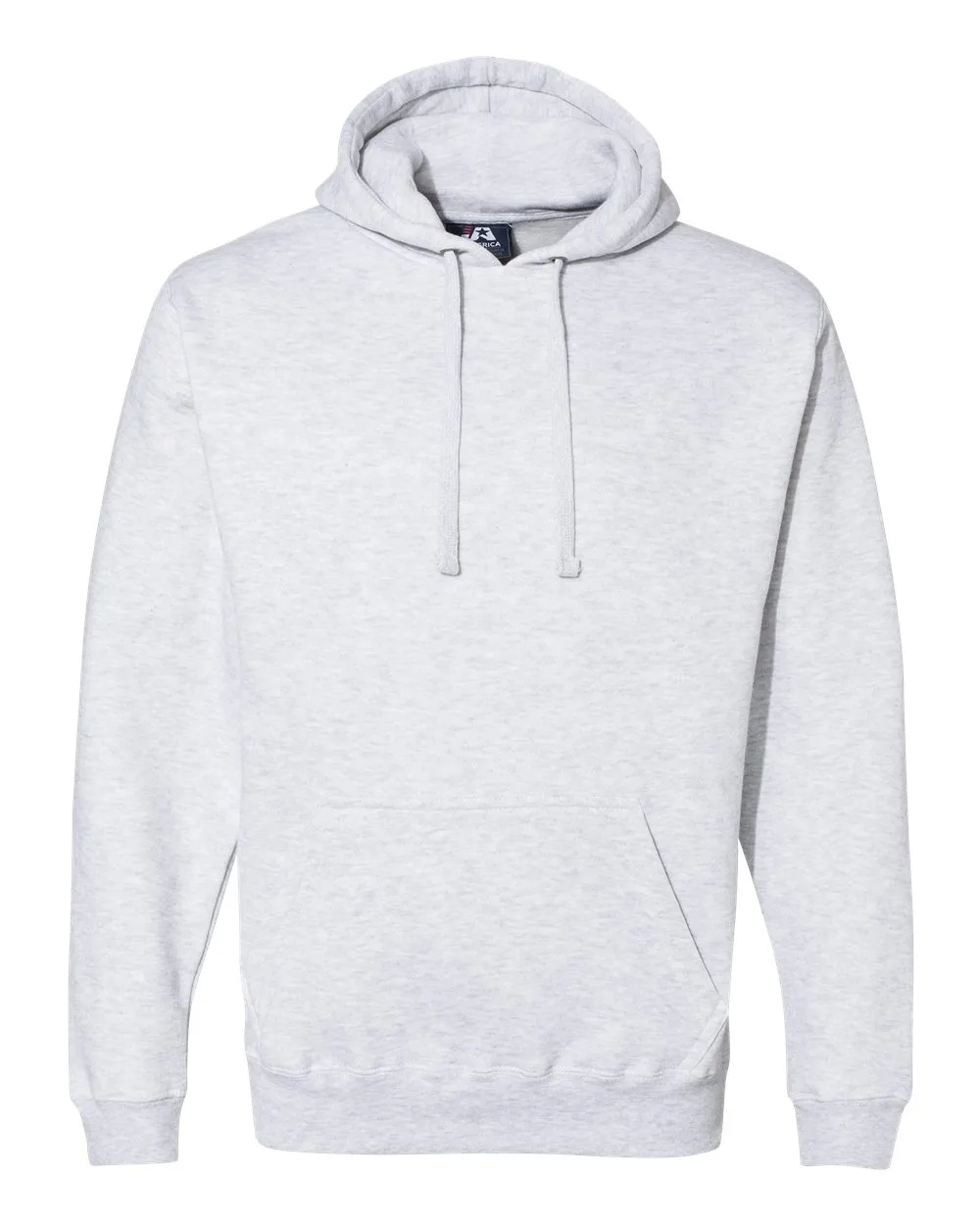J. America 8824 Men's Premium Hooded Sweatshirt — blank hooded sweatshirt, front view