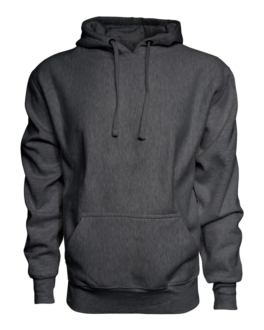 J. America 8846 Men's Sport Weave Hooded Sweatshirt — blank hooded sweatshirt, front view