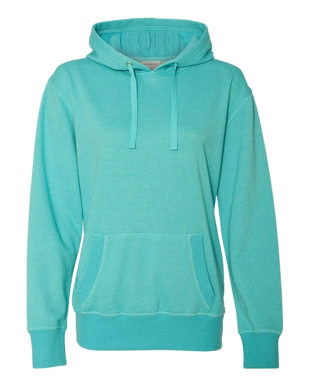 J. America 8860 Women’s Glitter French Terry Hooded Sweatshirt — blank hooded sweatshirt, front view