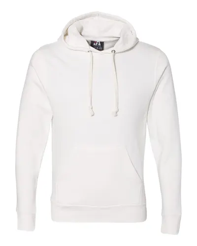 J. America 8871 Men's Triblend Fleece Hooded Sweatshirt — blank hooded sweatshirt, front view