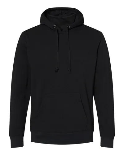 J. America 8879 Men's Gaiter Fleece Hooded Sweatshirt — blank hooded sweatshirt, front view