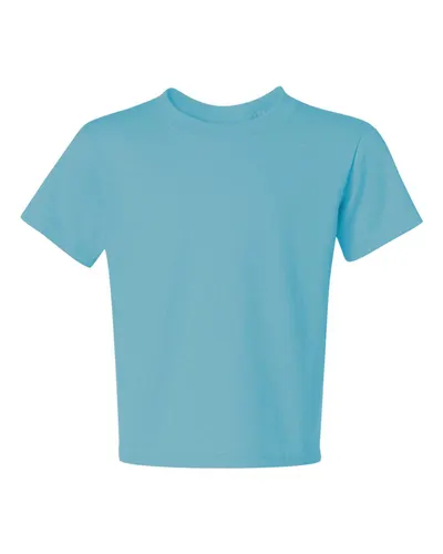 JERZEES 29BR Youth Dri-Power® 50/50 T-Shirt — blank t-shirt, front view
