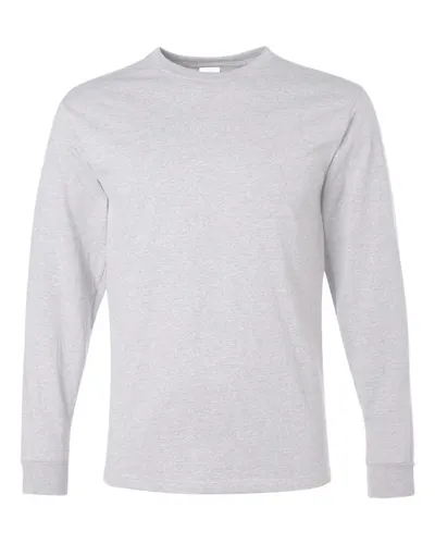 JERZEES 29LSR Unisex Dri-Power® Long Sleeve 50/50 T-Shirt — blank t-shirt, front view