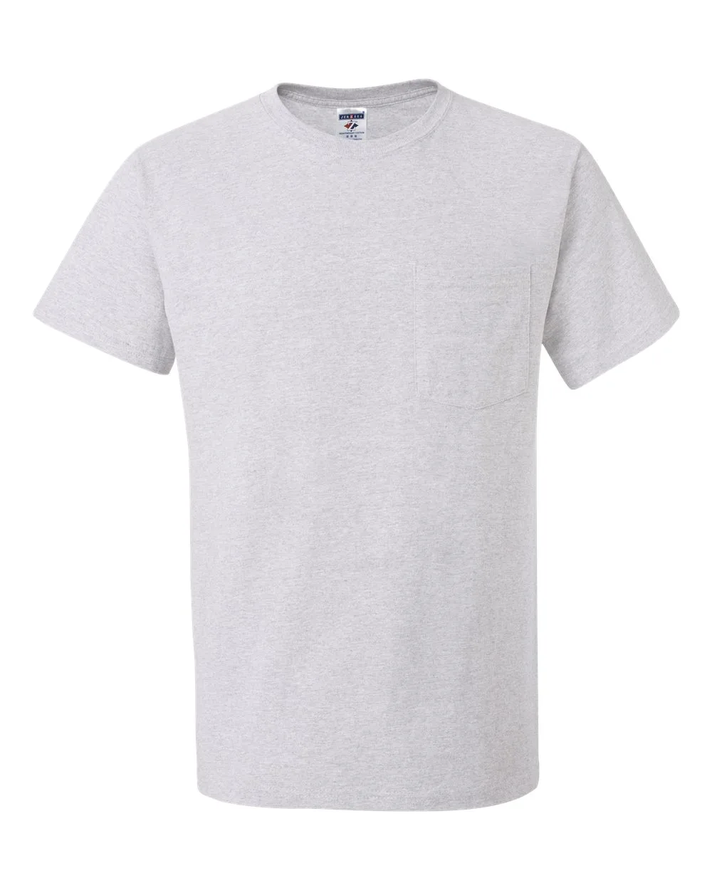JERZEES 29MPR Unisex Dri-Power® 50/50 Pocket T-Shirt — blank t-shirt, front view