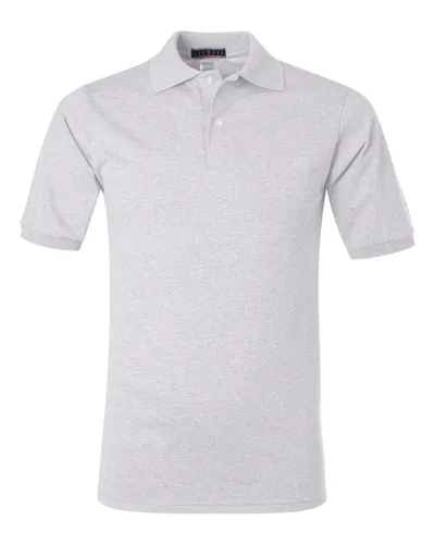 JERZEES 437MSR Men's SpotShield® 50/50 Polo — blank polo, front view