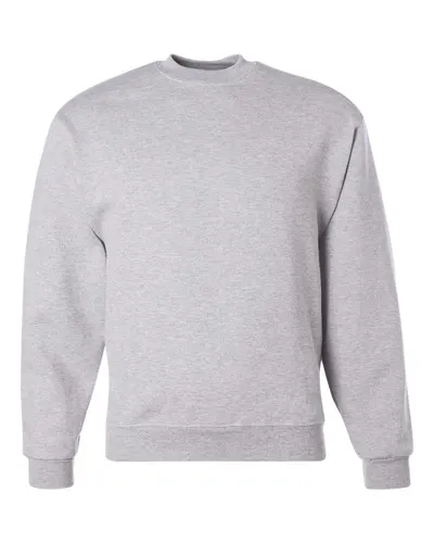 JERZEES 4662MR Unisex Super Sweats NuBlend® Crewneck Sweatshirt — blank crewneck sweatshirt, front view