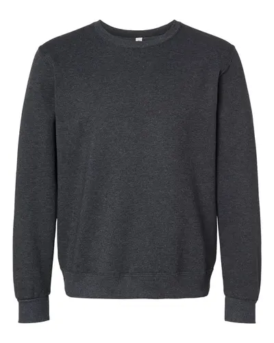 JERZEES 701MR Unisex Eco™ Premium Blend Ring-Spun Crewneck Sweatshirt — blank crewneck sweatshirt, front view