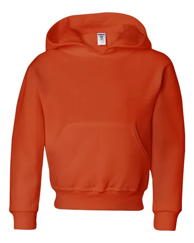 JERZEES 996YR Youth NuBlend® Hooded Sweatshirt — blank hooded sweatshirt, front view