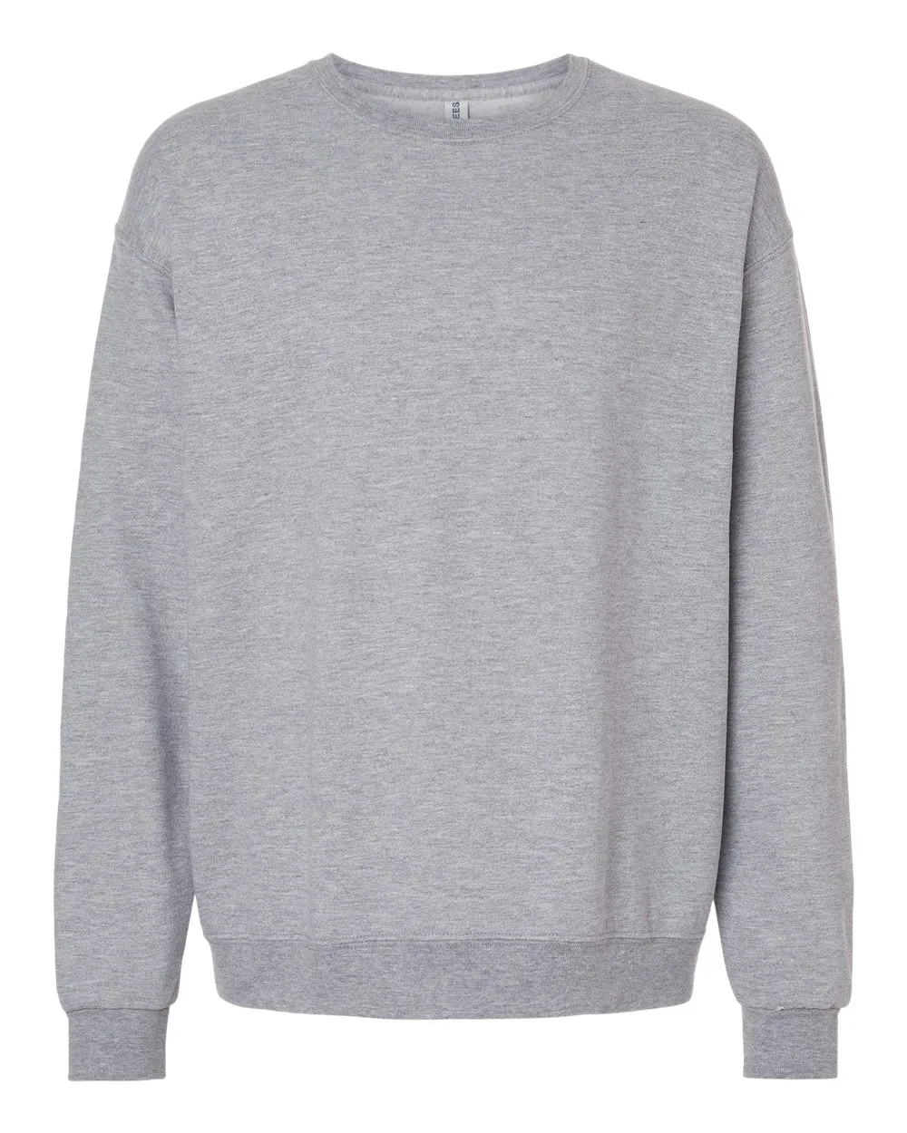 JERZEES IC48MR Unisex Ultimate CVC Crewneck Sweatshirt — blank crewneck sweatshirt, front view