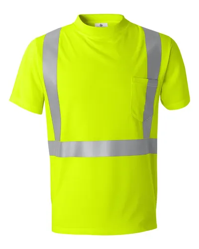 Kishigo 91109111 Unisex High-Performance Microfiber T-Shirt — blank t-shirt, front view