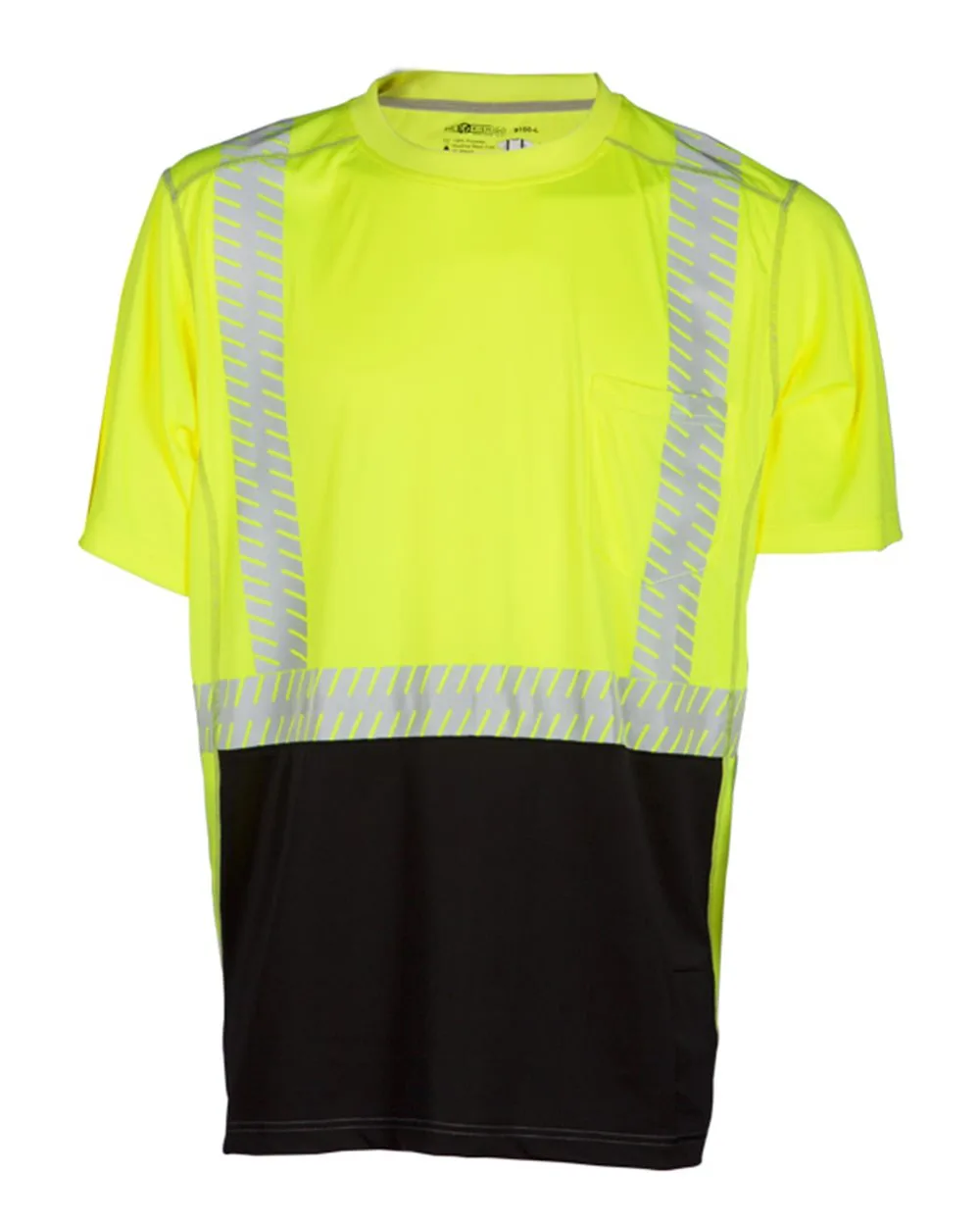 Kishigo 9160 Unisex Premium Brilliant Series® High Performance Class 2 T-Shirt — blank t-shirt, front view