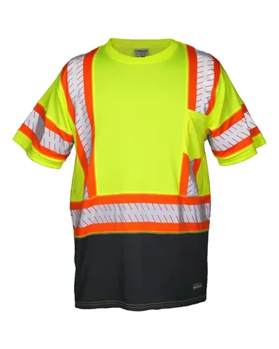 Kishigo 9179 Unisex DOT Class 3 T-Shirt — blank t-shirt, front view
