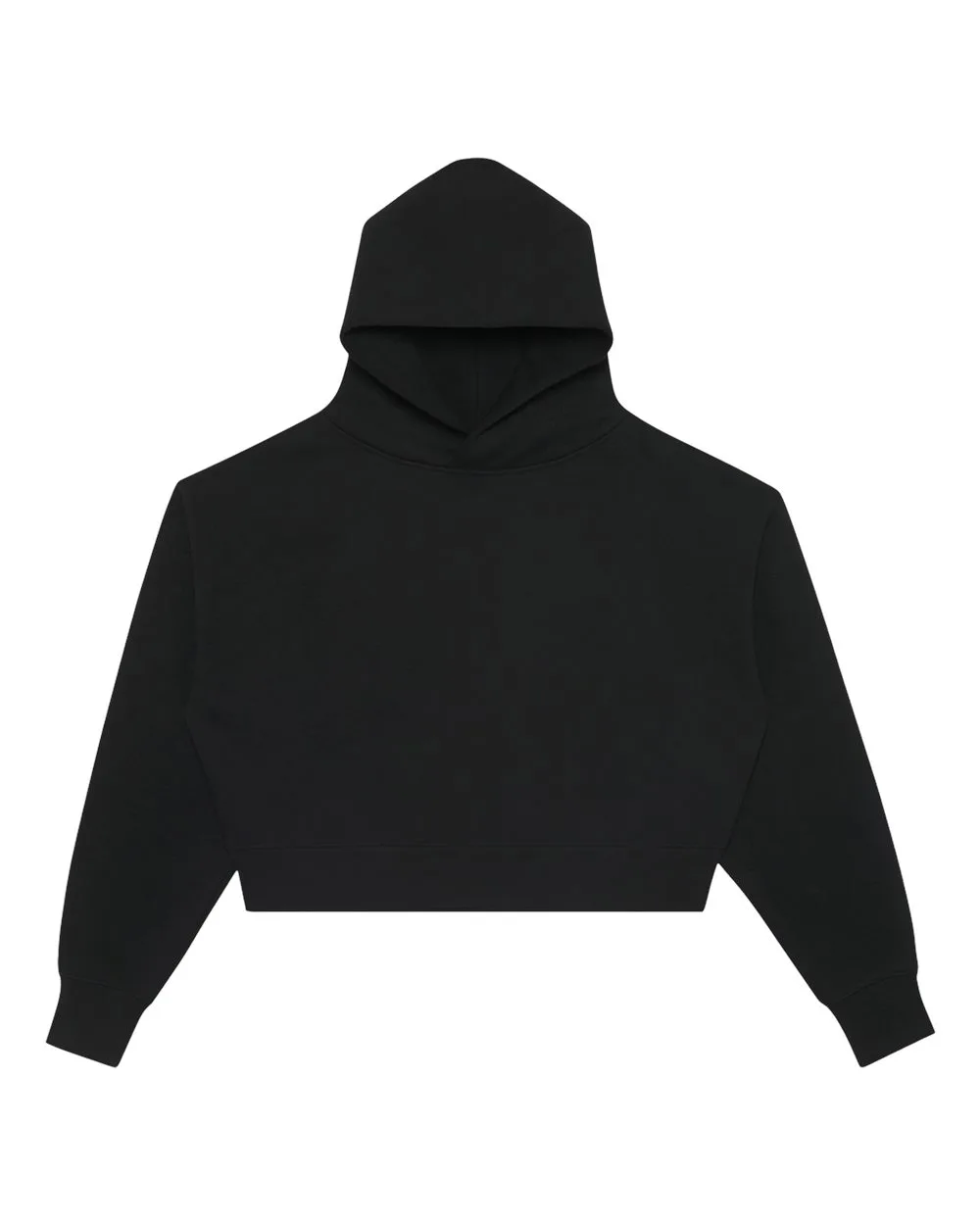 Lane Seven LS88001 Women's Relaxed Cropped Hoodie Sweatshirt — blank hooded sweatshirt, front view