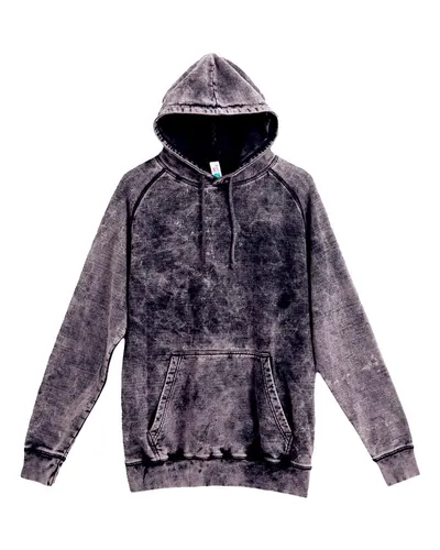 Lane Seven LST004 Unisex Vintage Raglan Hoodie Sweatshirt — blank hooded sweatshirt, front view