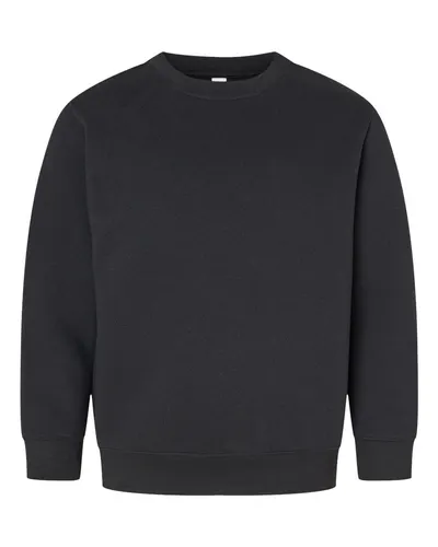 LAT 2225 Youth Crewneck Sweatshirt — blank crewneck sweatshirt, front view