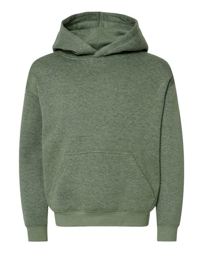 LAT 2296 Youth Hoodie Sweatshirt — blank hooded sweatshirt, front view