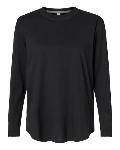 LAT 3508 Women's Fine Jersey Long Sleeve Tee — blank long sleeve tee, front view