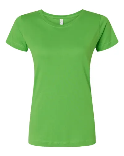 LAT 3516 Women's Fine Jersey Tee — blank t-shirt, front view
