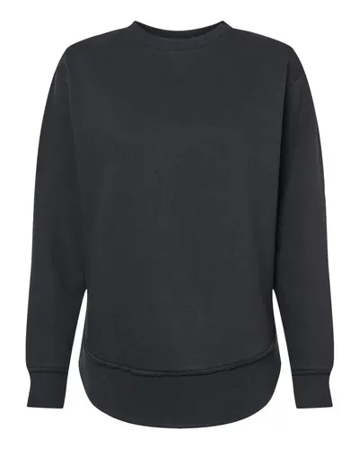LAT 3525 Women's Weekend Crewneck Sweatshirt — blank crewneck sweatshirt, front view