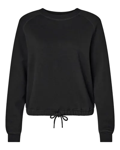 LAT 3528 Women's Relaxed Boxy Crewneck Sweatshirt — blank crewneck sweatshirt, front view