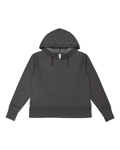 LAT 3536 Women's Vintage Wash Hoodie Sweatshirt — blank hooded sweatshirt, front view